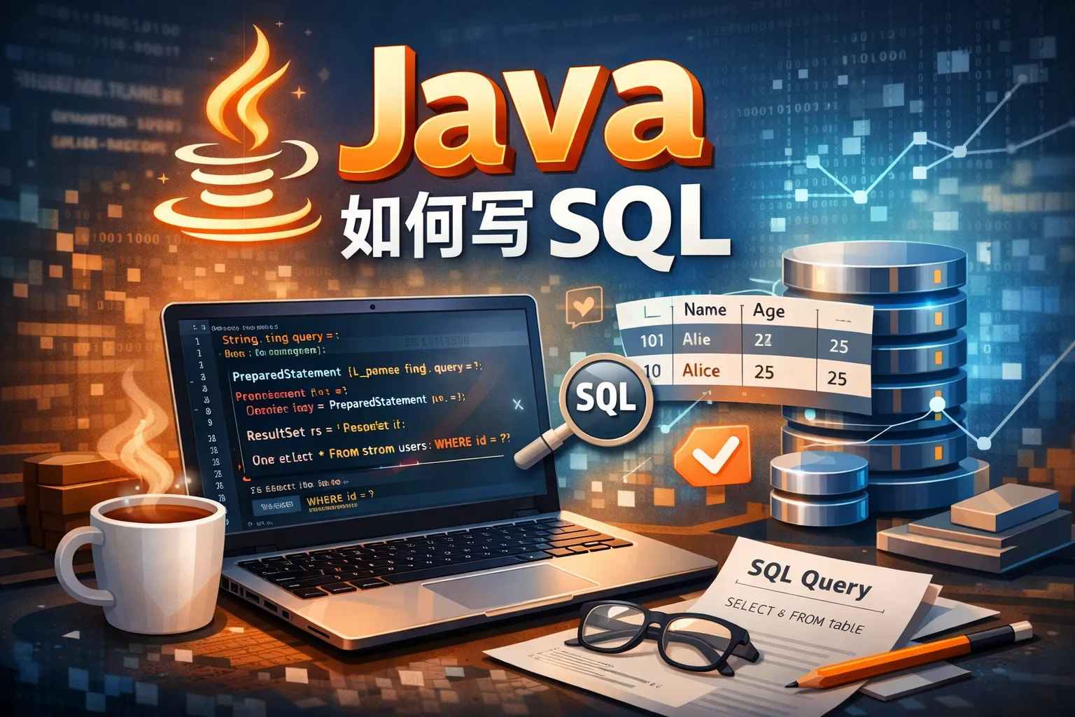java如何写sql