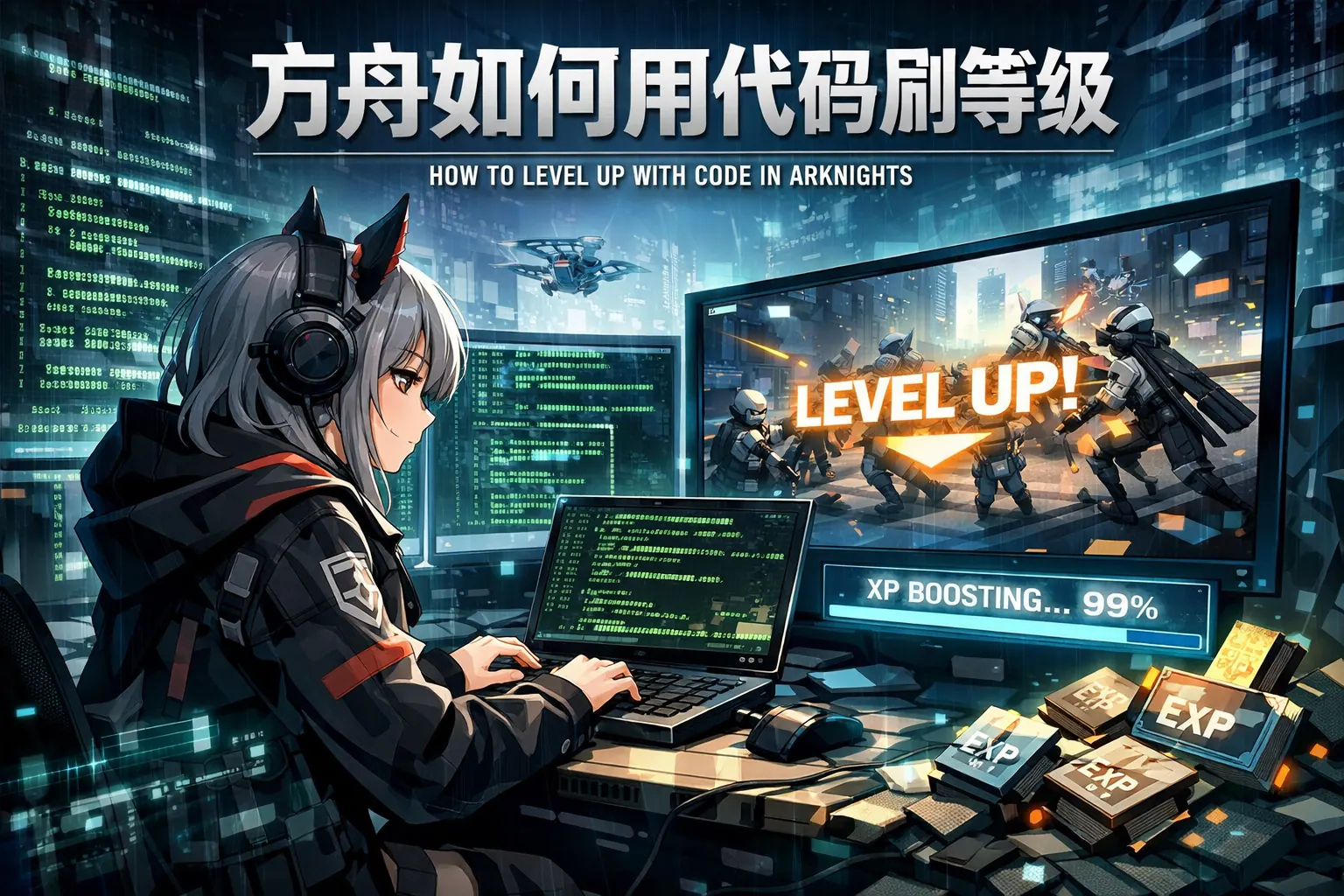 方舟如何用代码刷等级