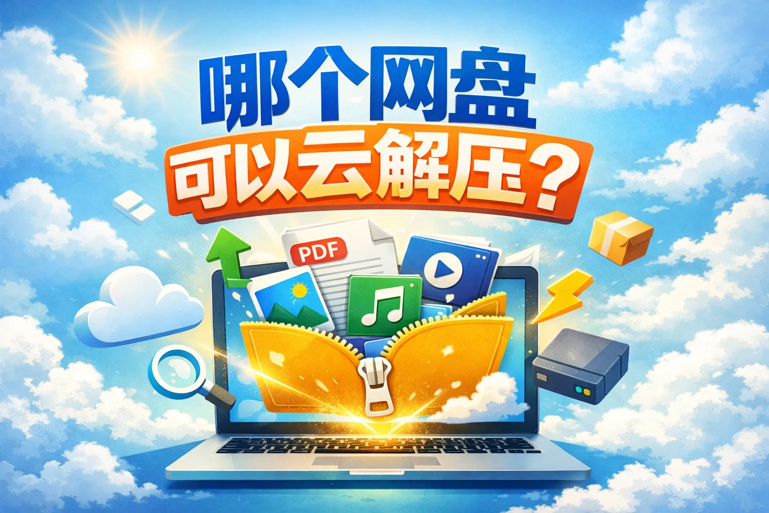哪个网盘可以云解压