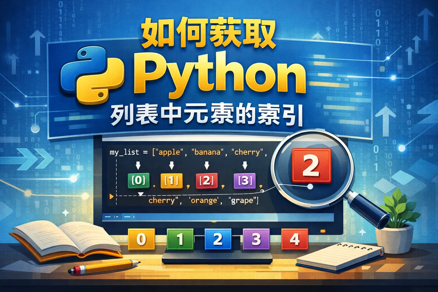如何获取Python列表中元素的索引