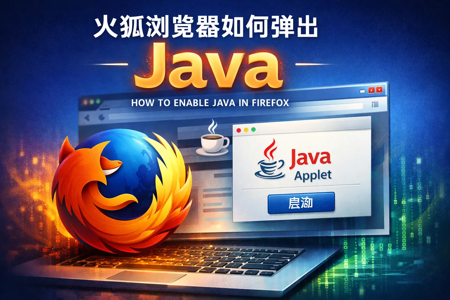 火狐浏览器如何弹出 java