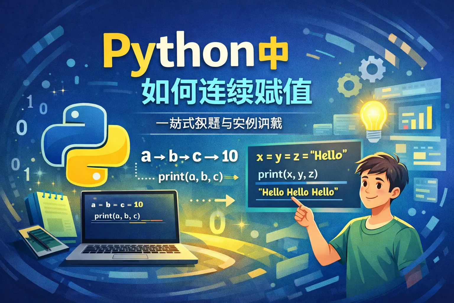 python中如何连续赋值