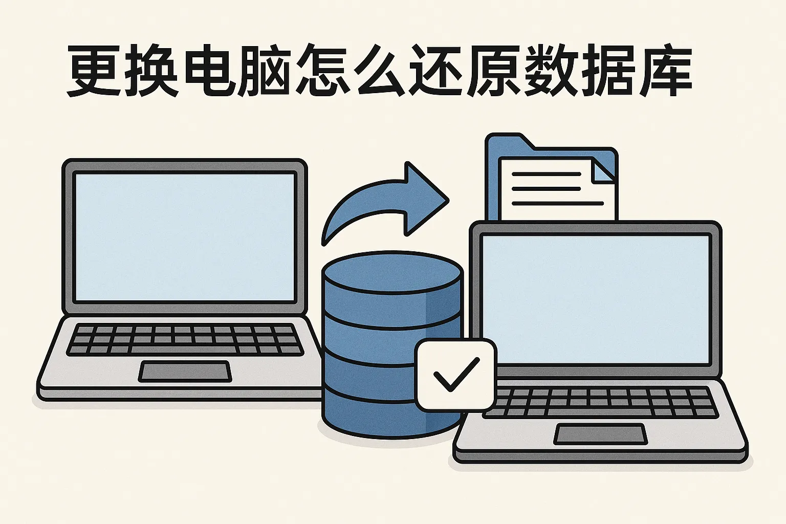 更换电脑怎么还原数据库