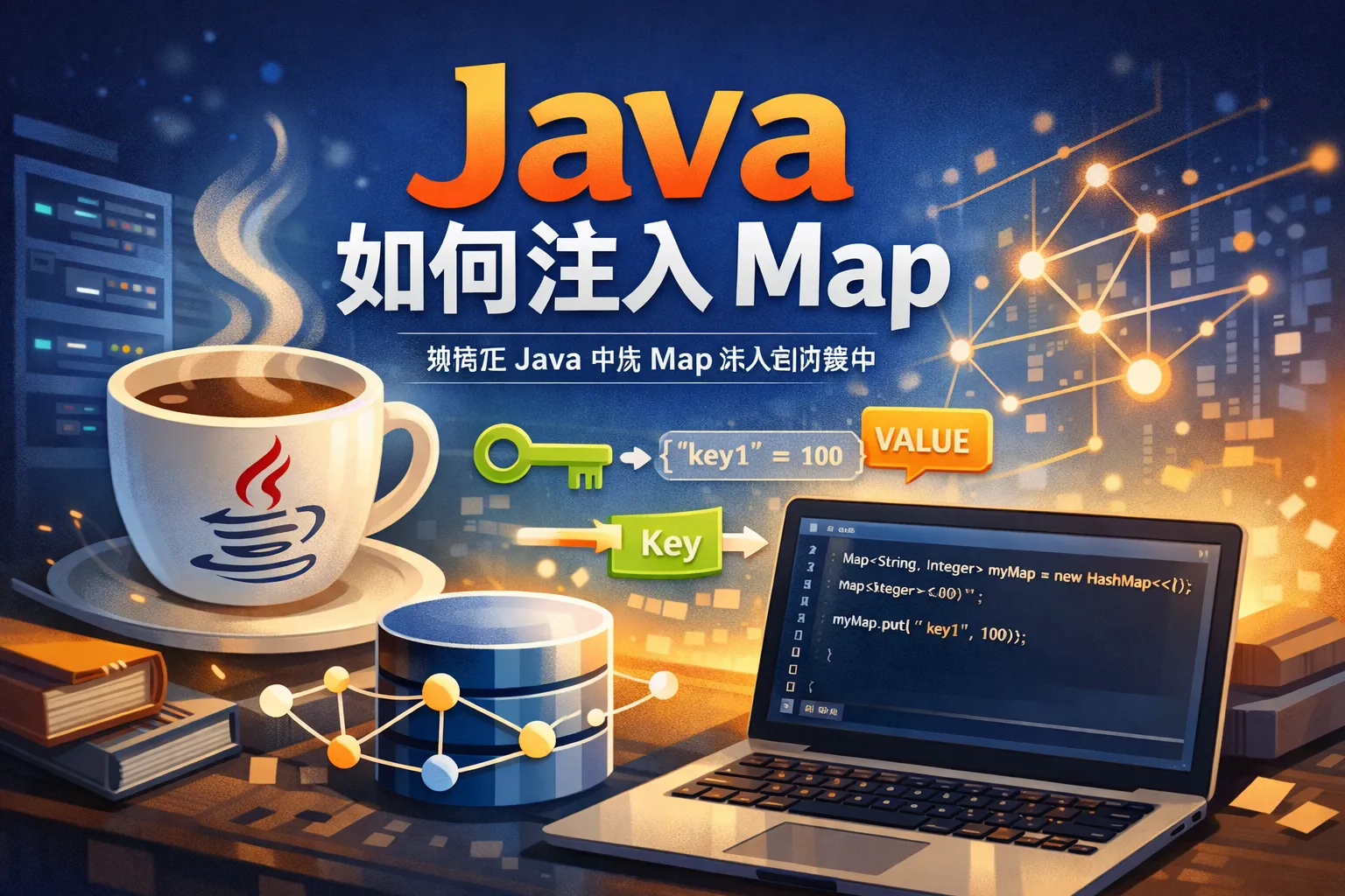 java如何注入map