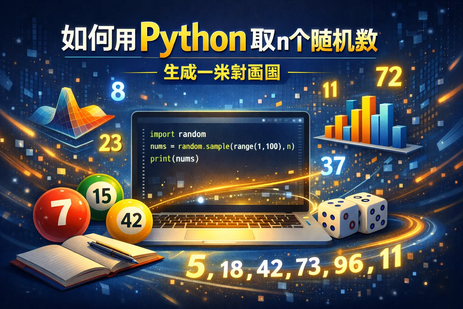 如何用python取n个随机数