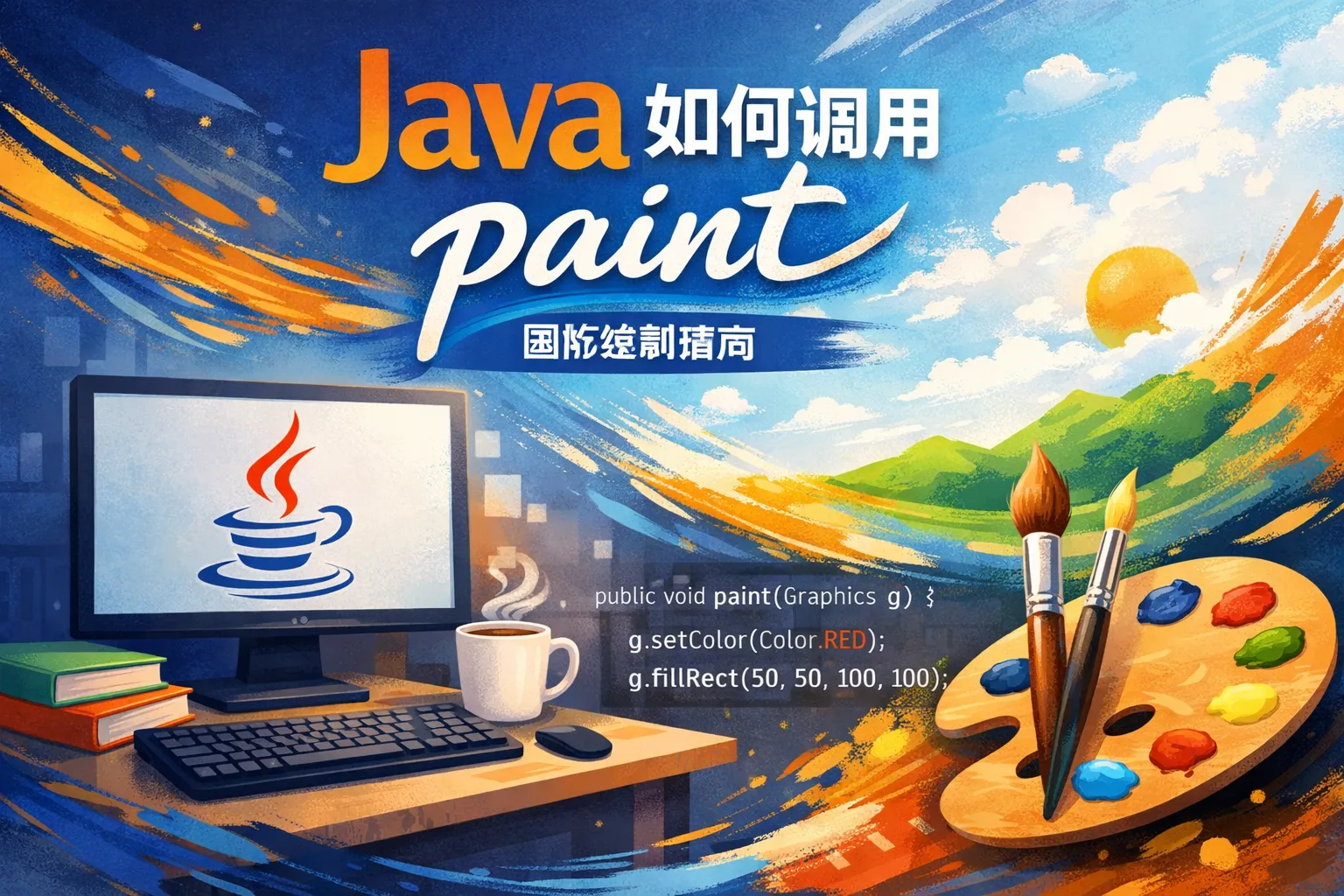 java 如何调用paint