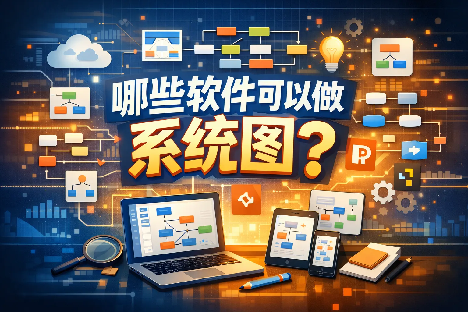 哪些软件可以做系统图