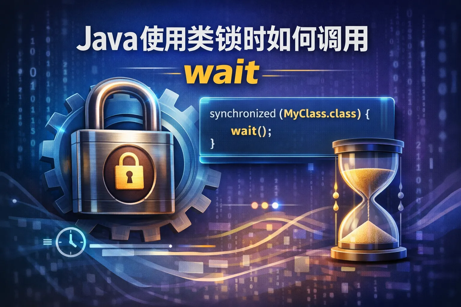 Java使用类锁时如何调用wait