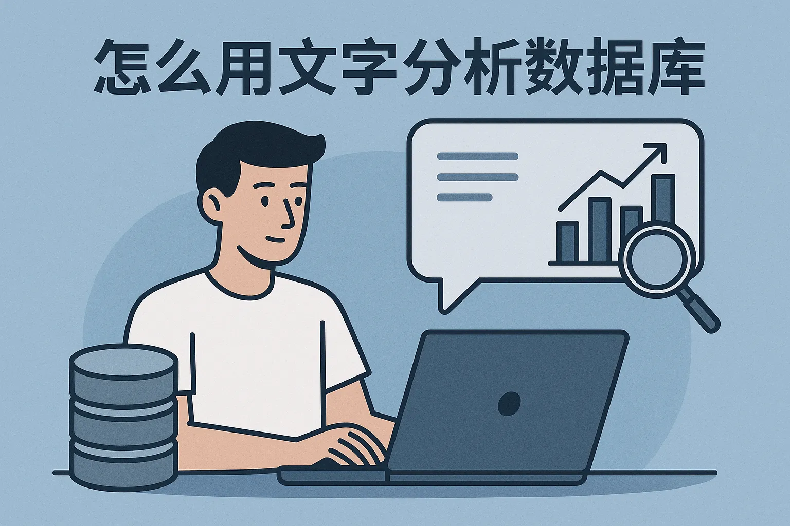 怎么用文字分析数据库
