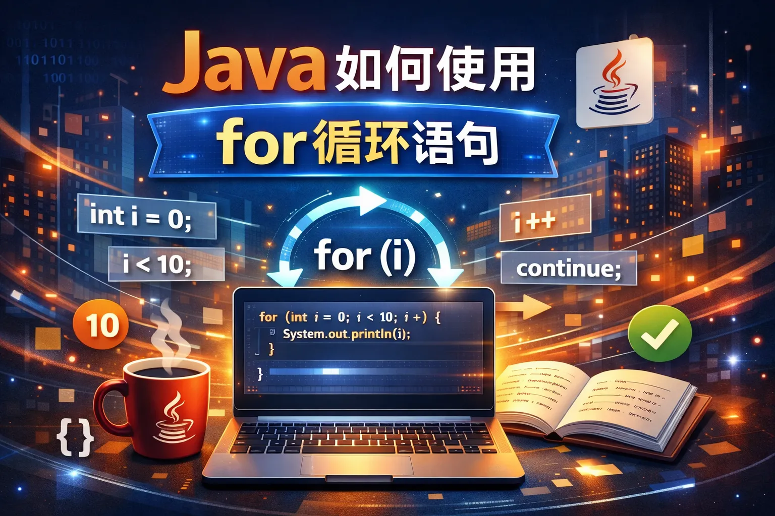 java如何使用for循环语句