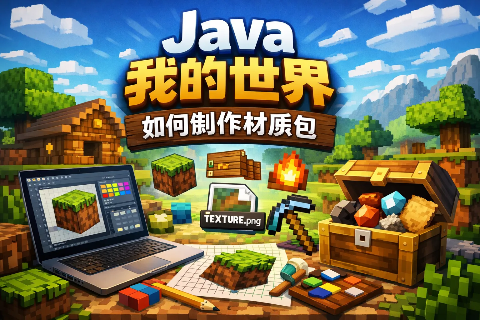 java我的世界如何制作材质包