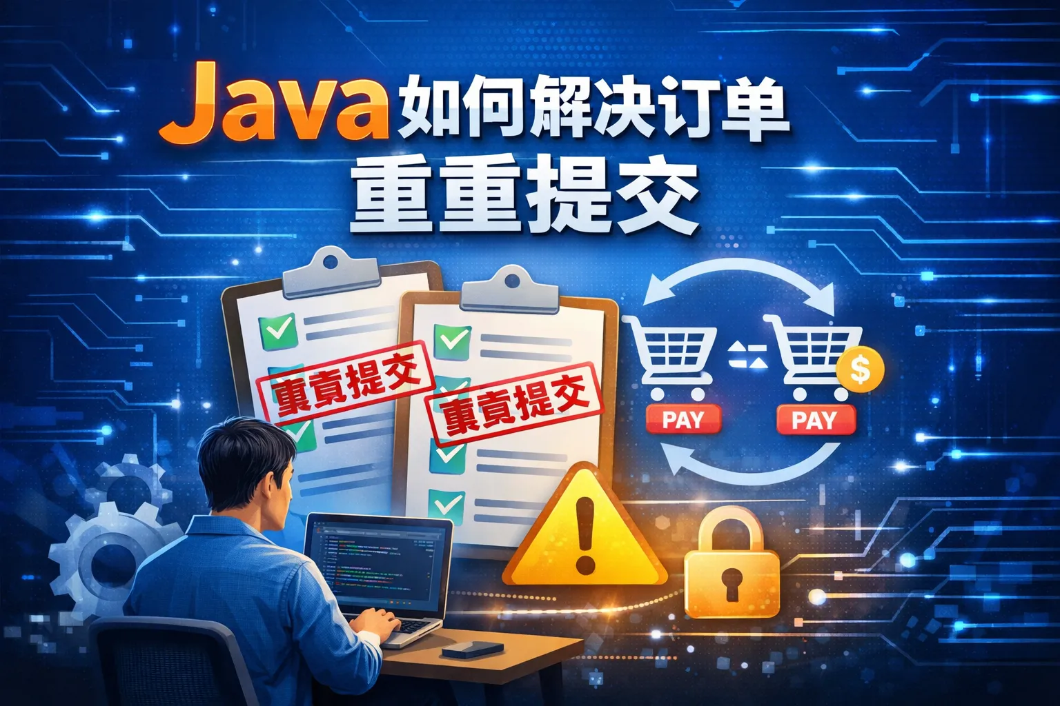 java如何解决订单重复提交