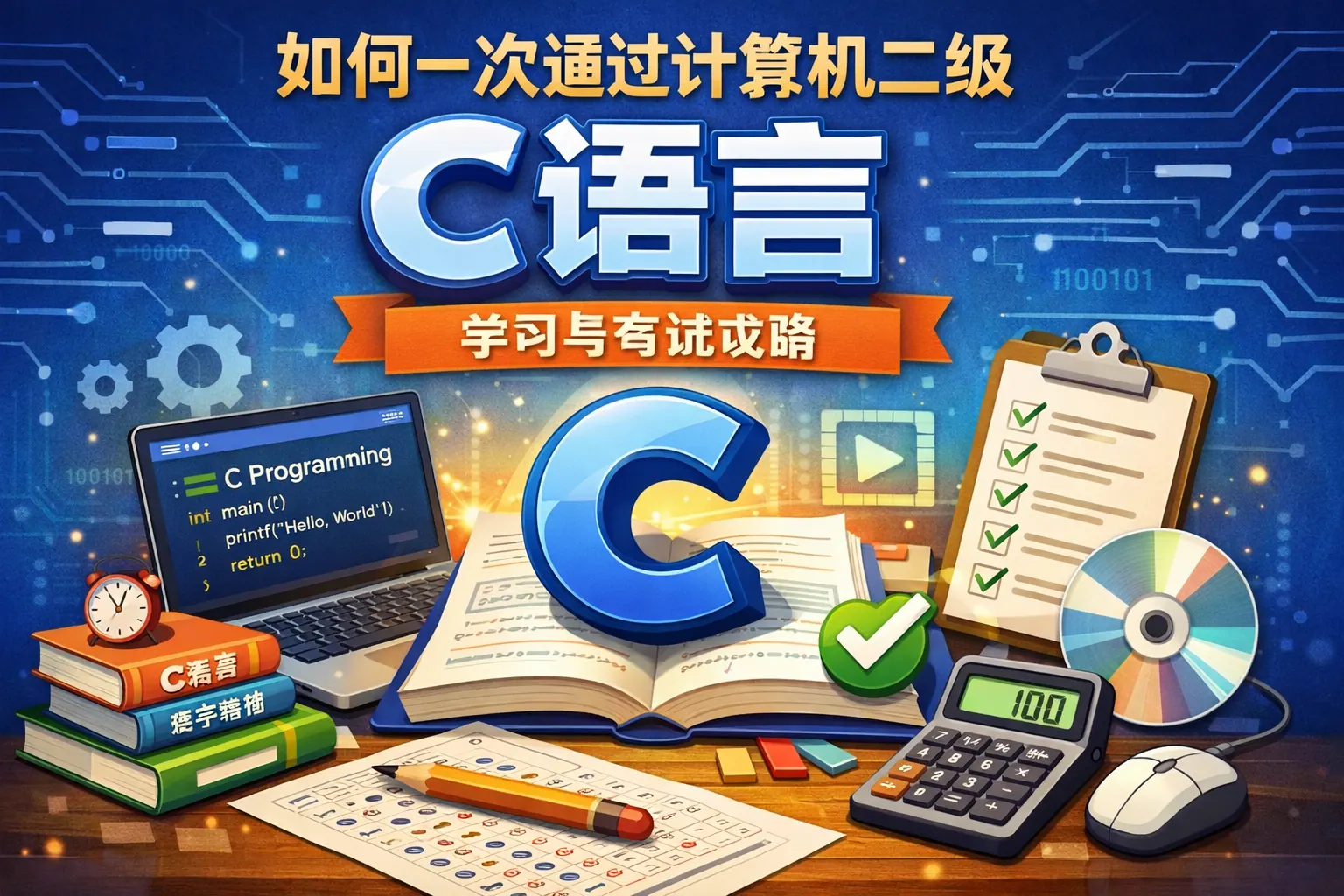 如何一次通过计算机二级c语言