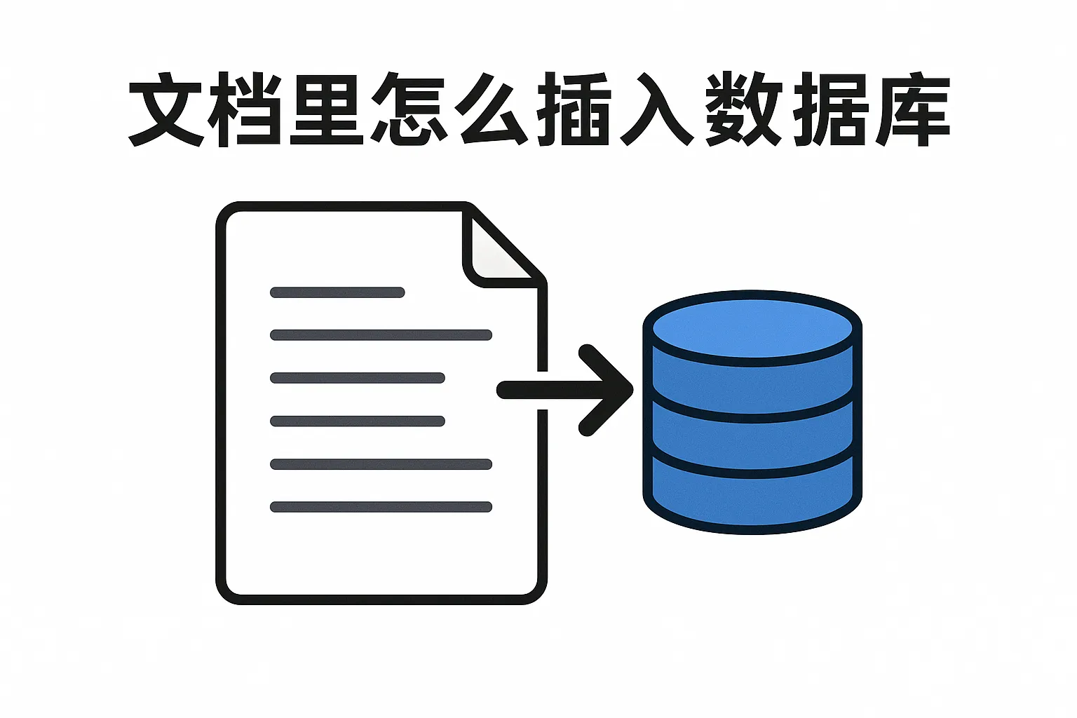 文档里怎么插入数据库