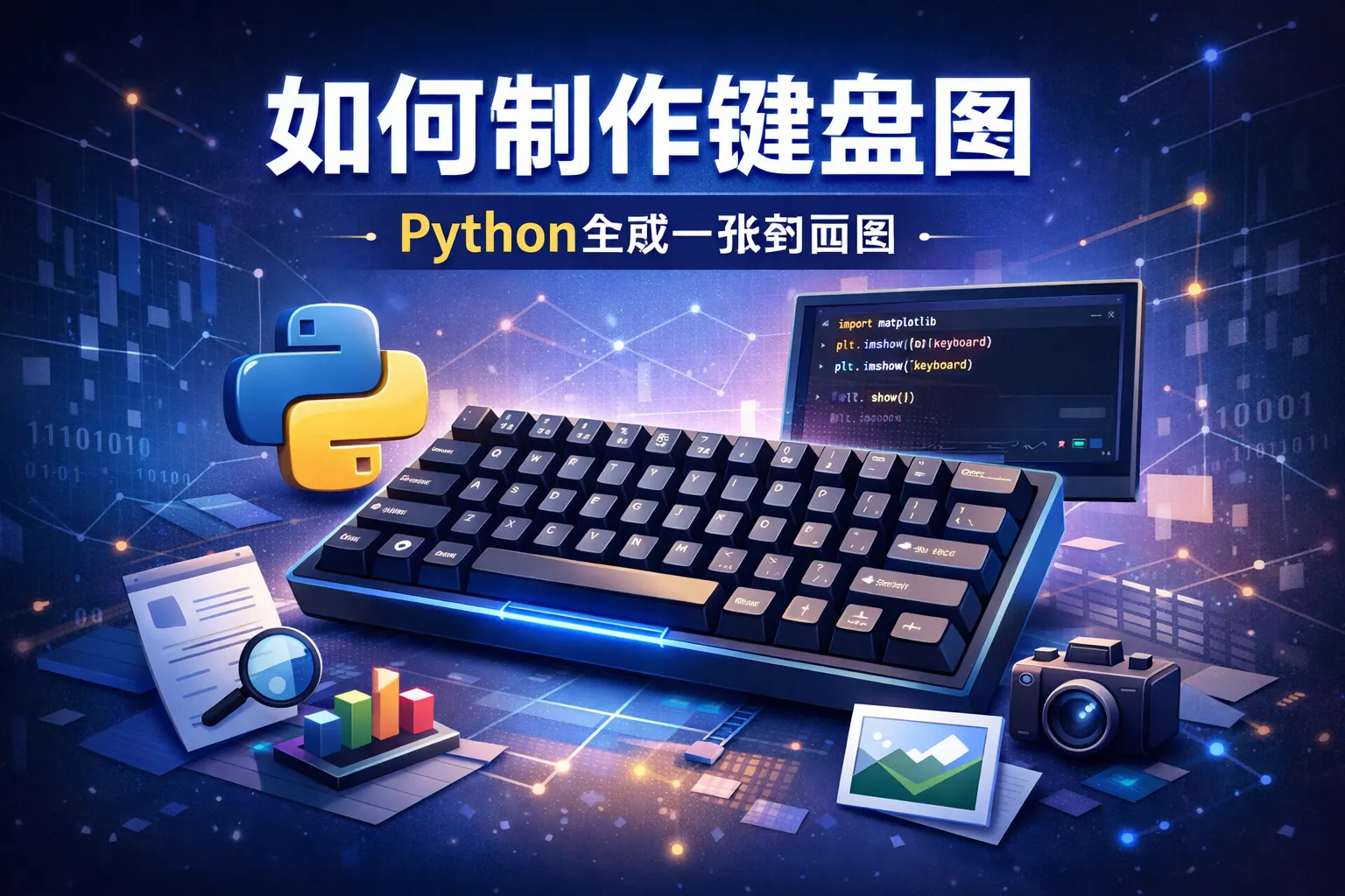 怎么制作键盘图python