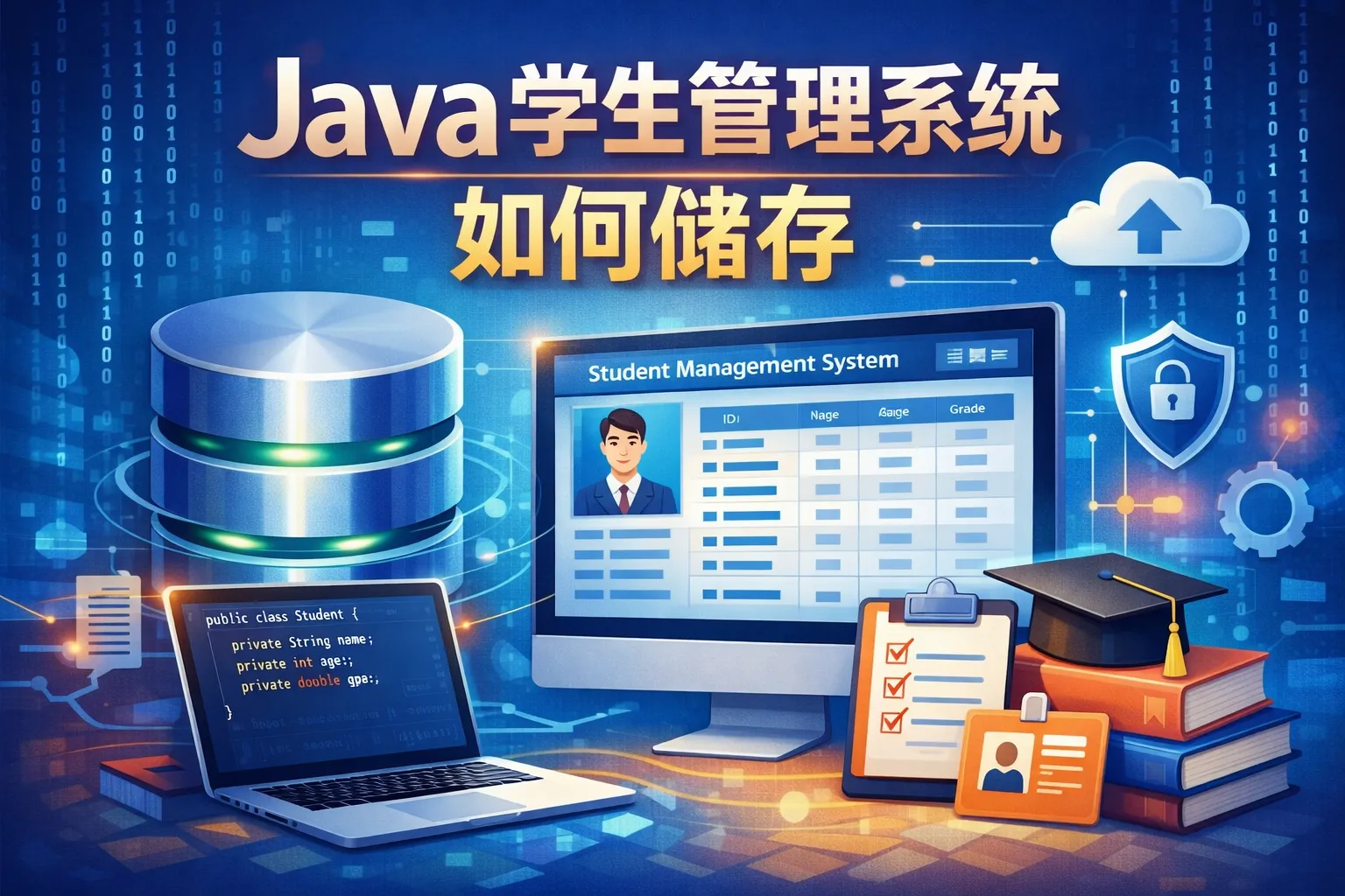 java学生管理系统如何储存