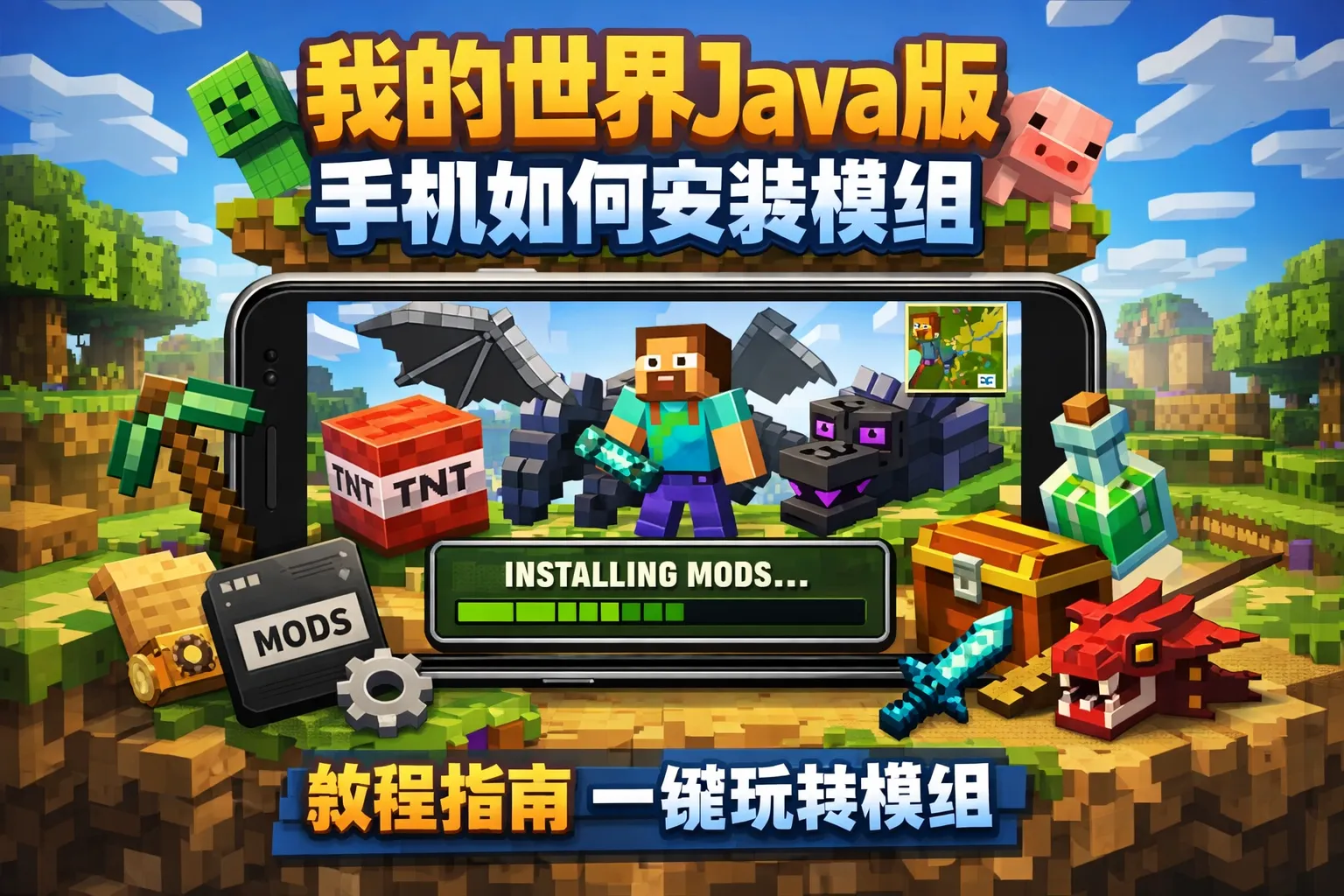 我的世界java版手机如何安装模组