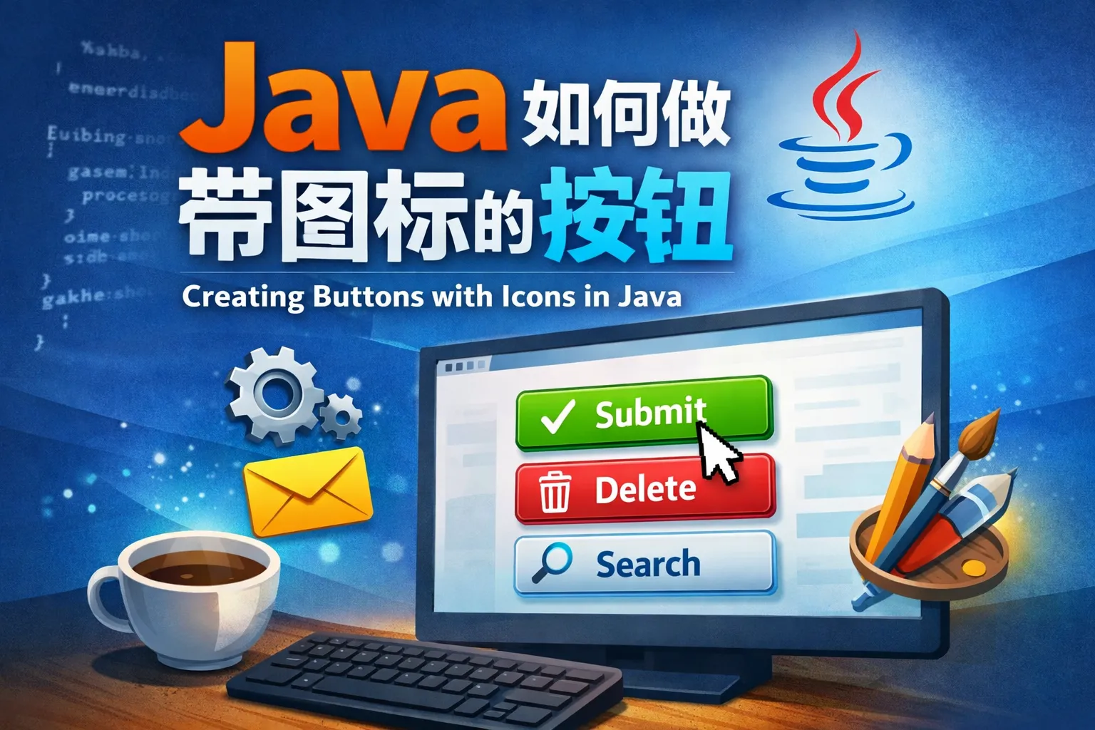 Java如何做带图标的按钮