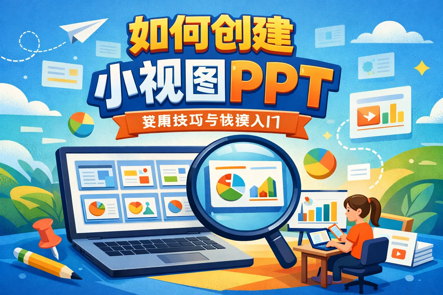 如何创建小视图ppt