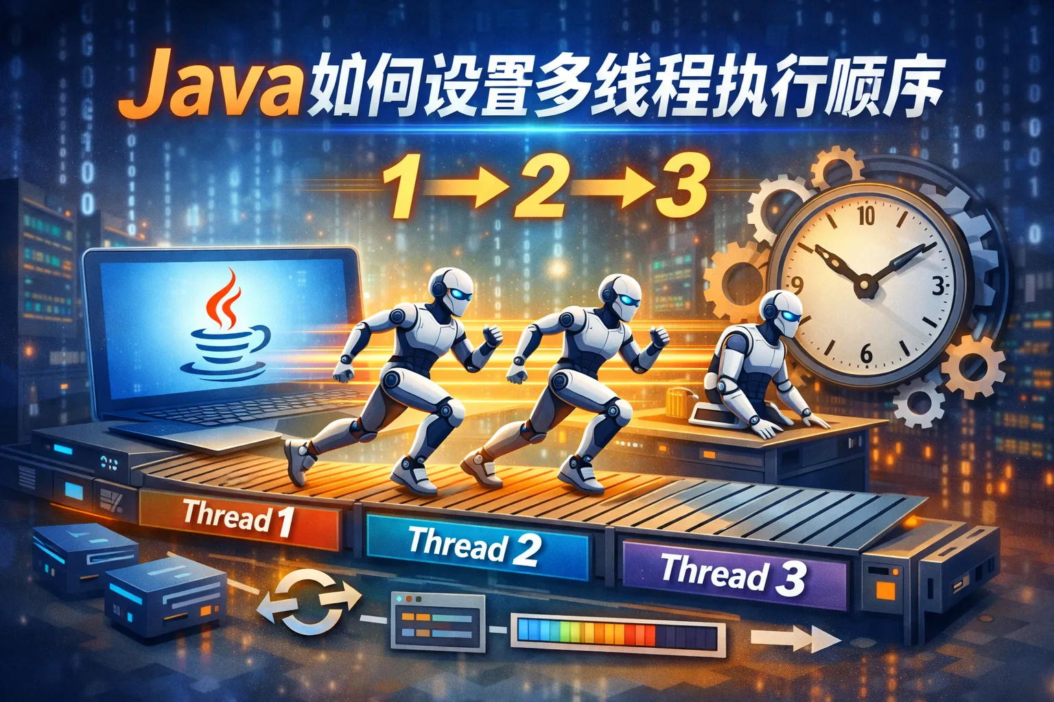 java如何设置多线程执行顺序