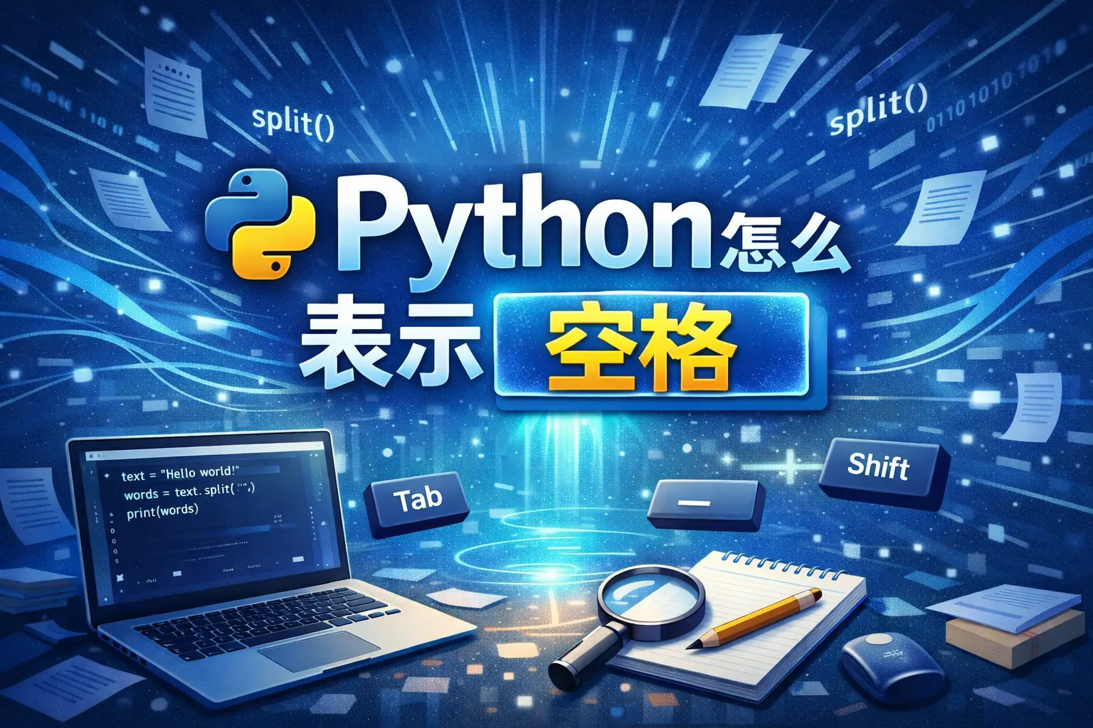 在python怎么表示空格