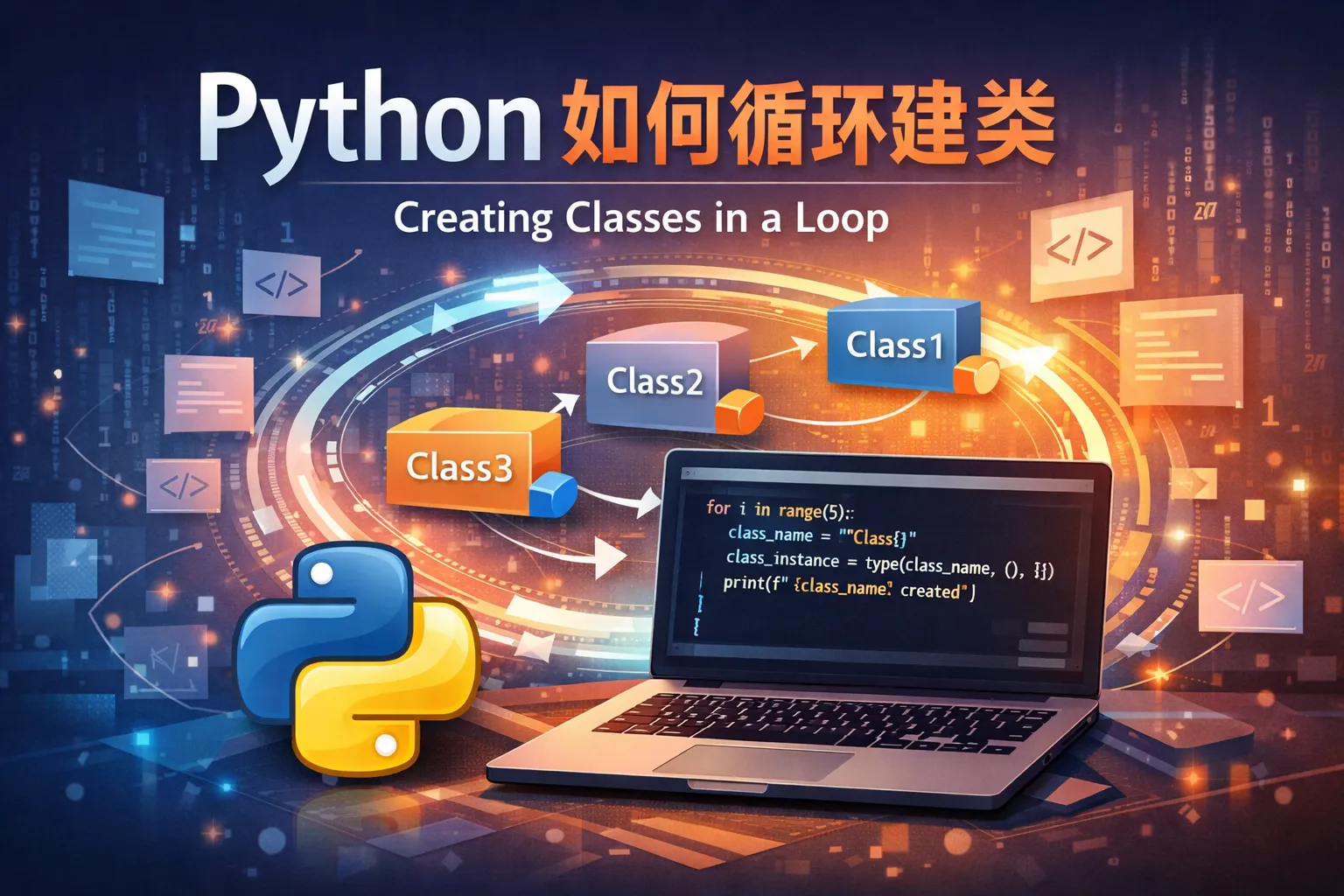 python 如何循环建类