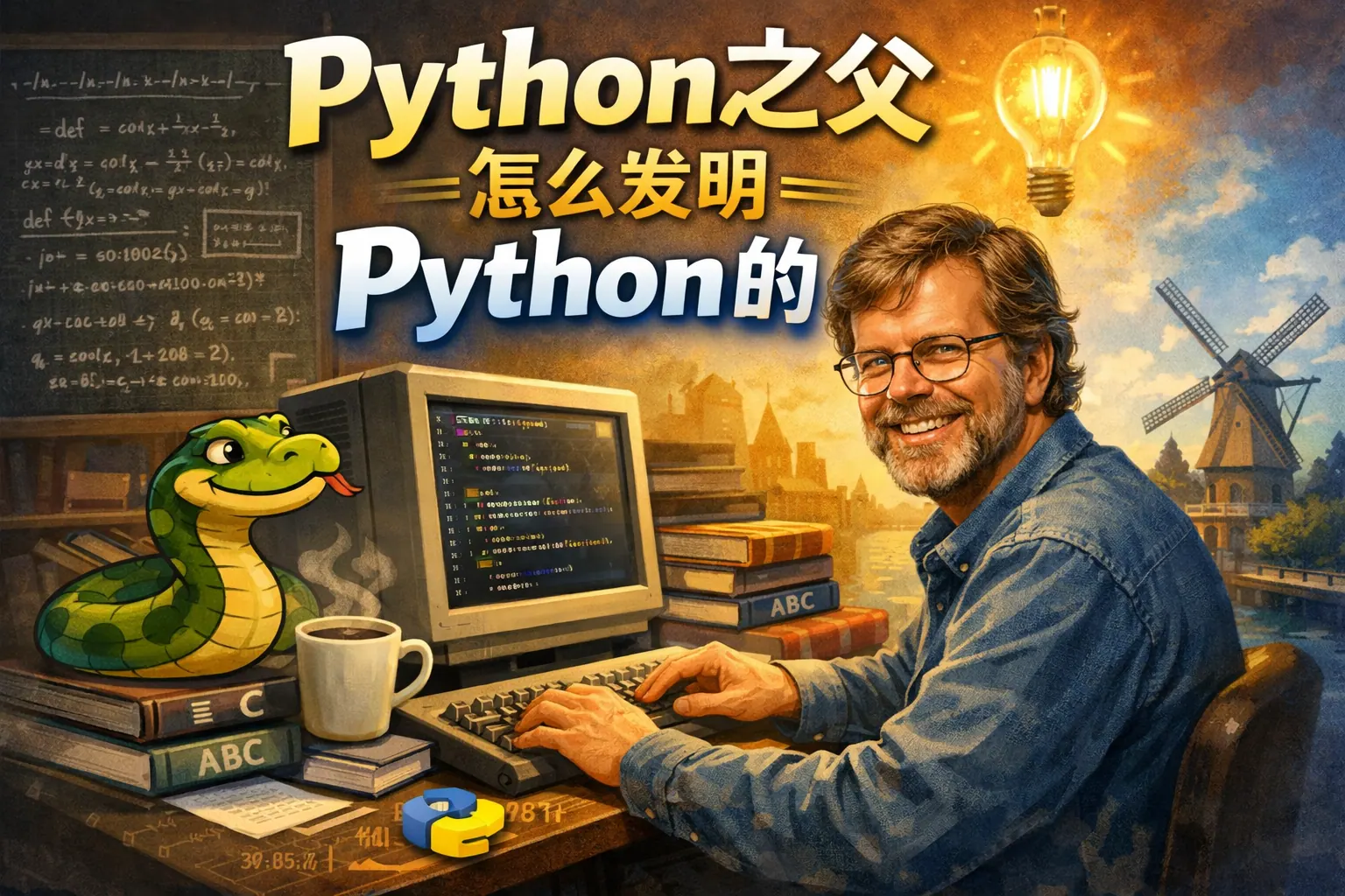 python之父怎么发明python的