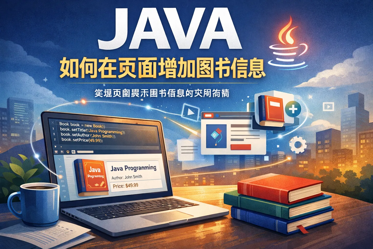 JAVA如何在页面增加图书信息