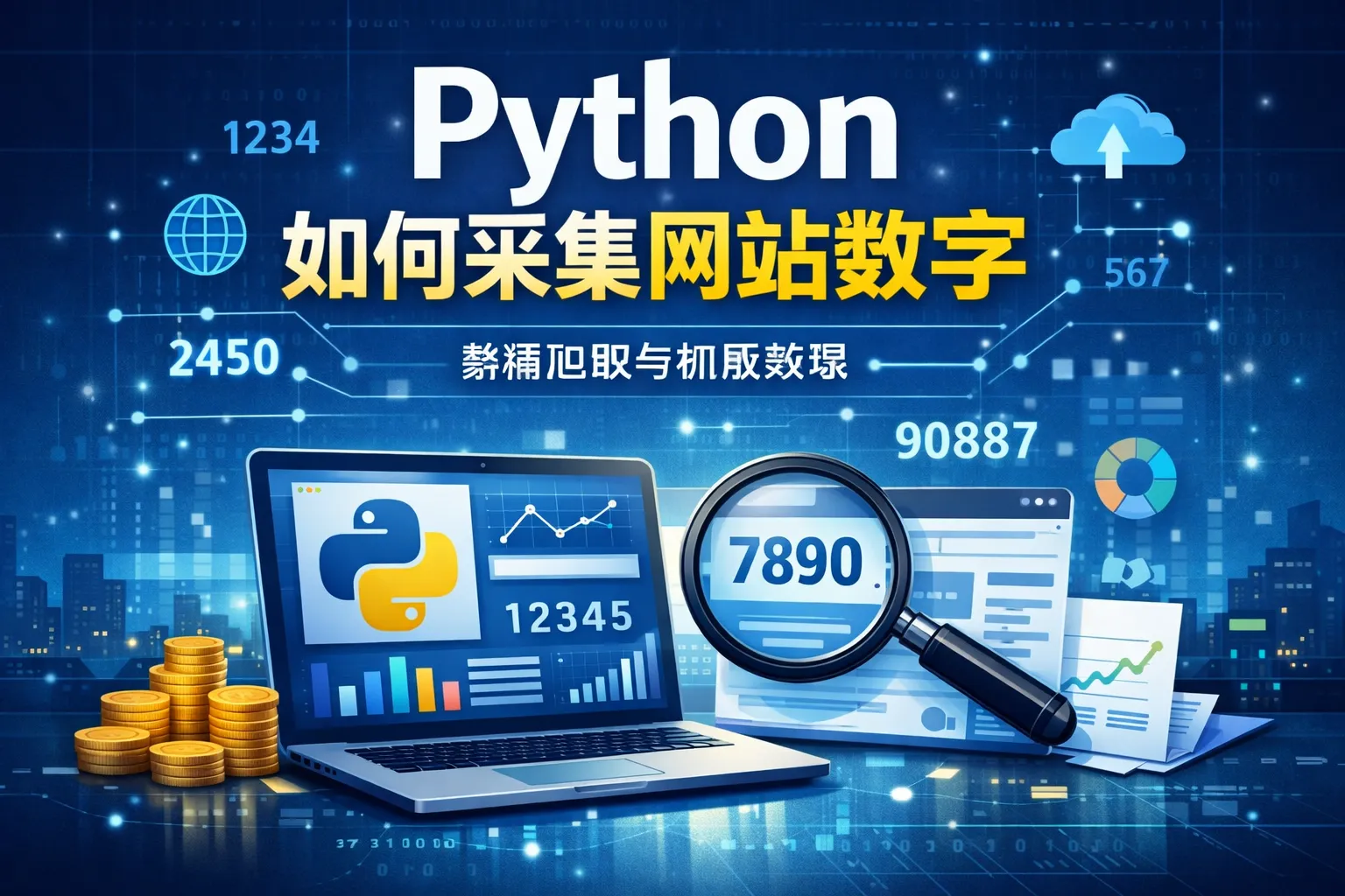 python如何采集网站数字