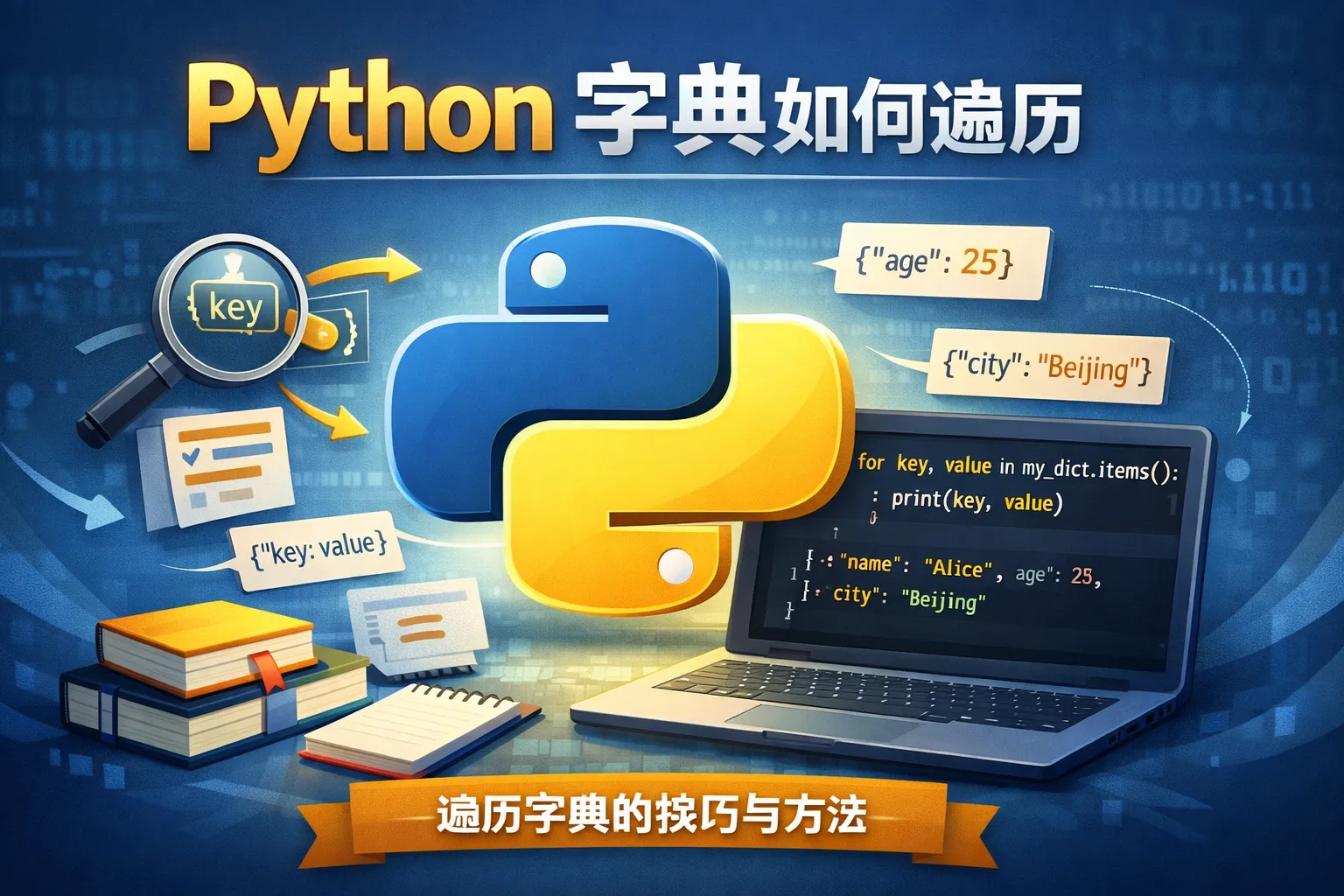 python 字典如何遍历