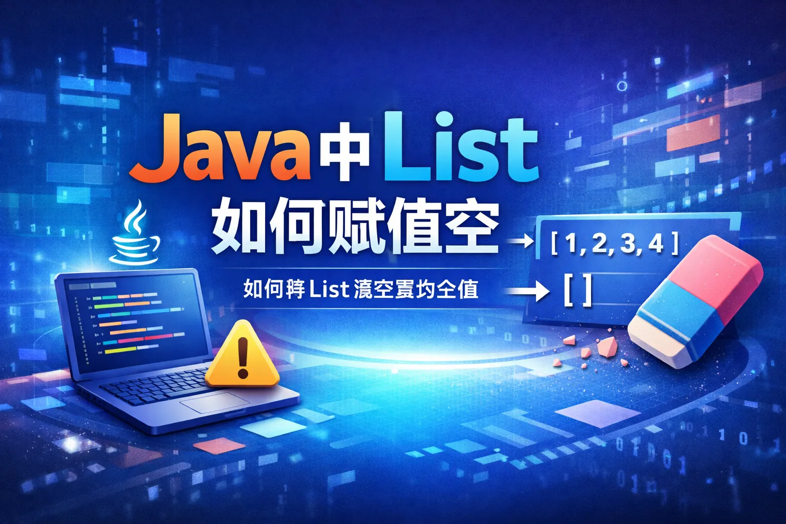 java中list如何赋值空