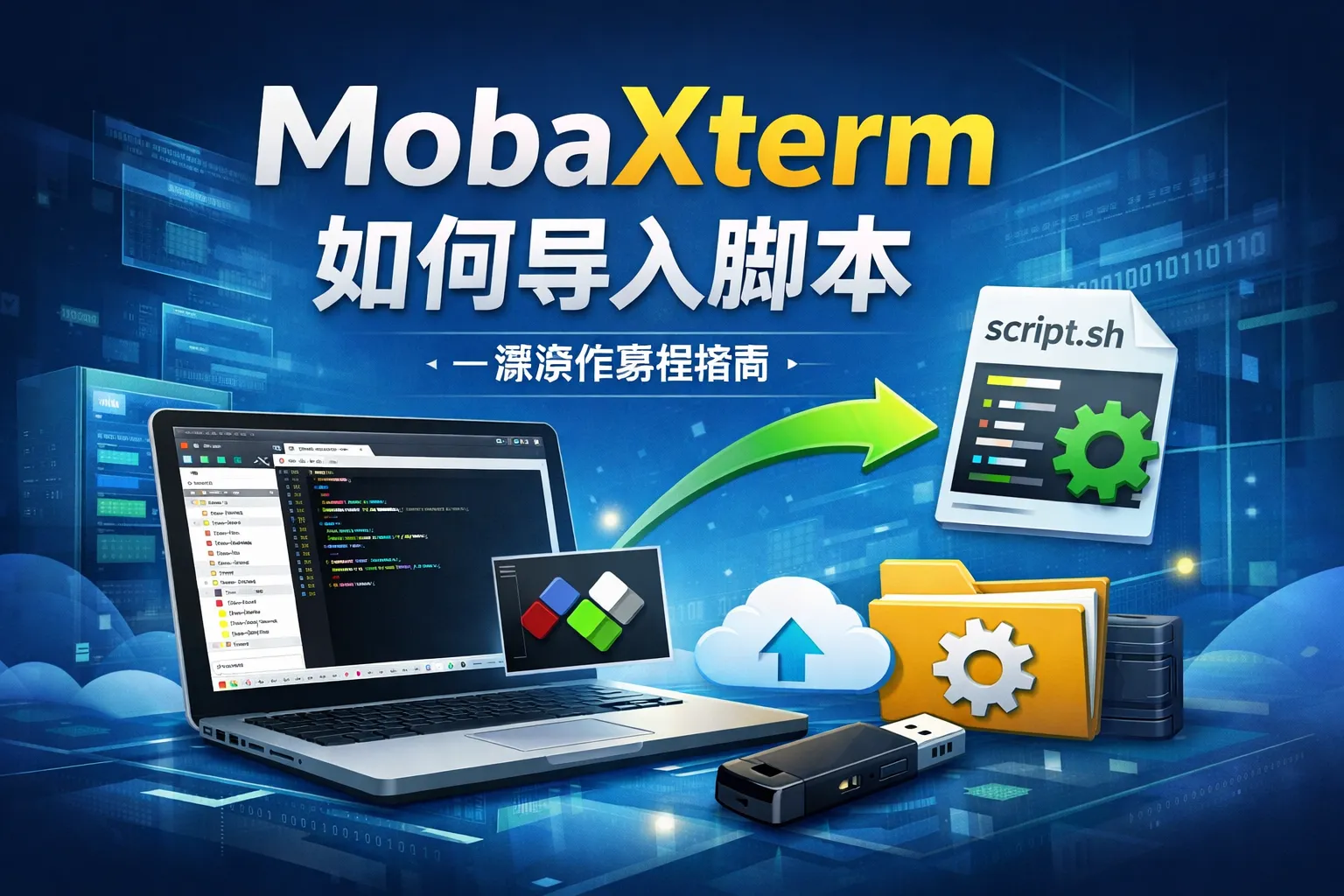 mobaxterm如何导入脚本