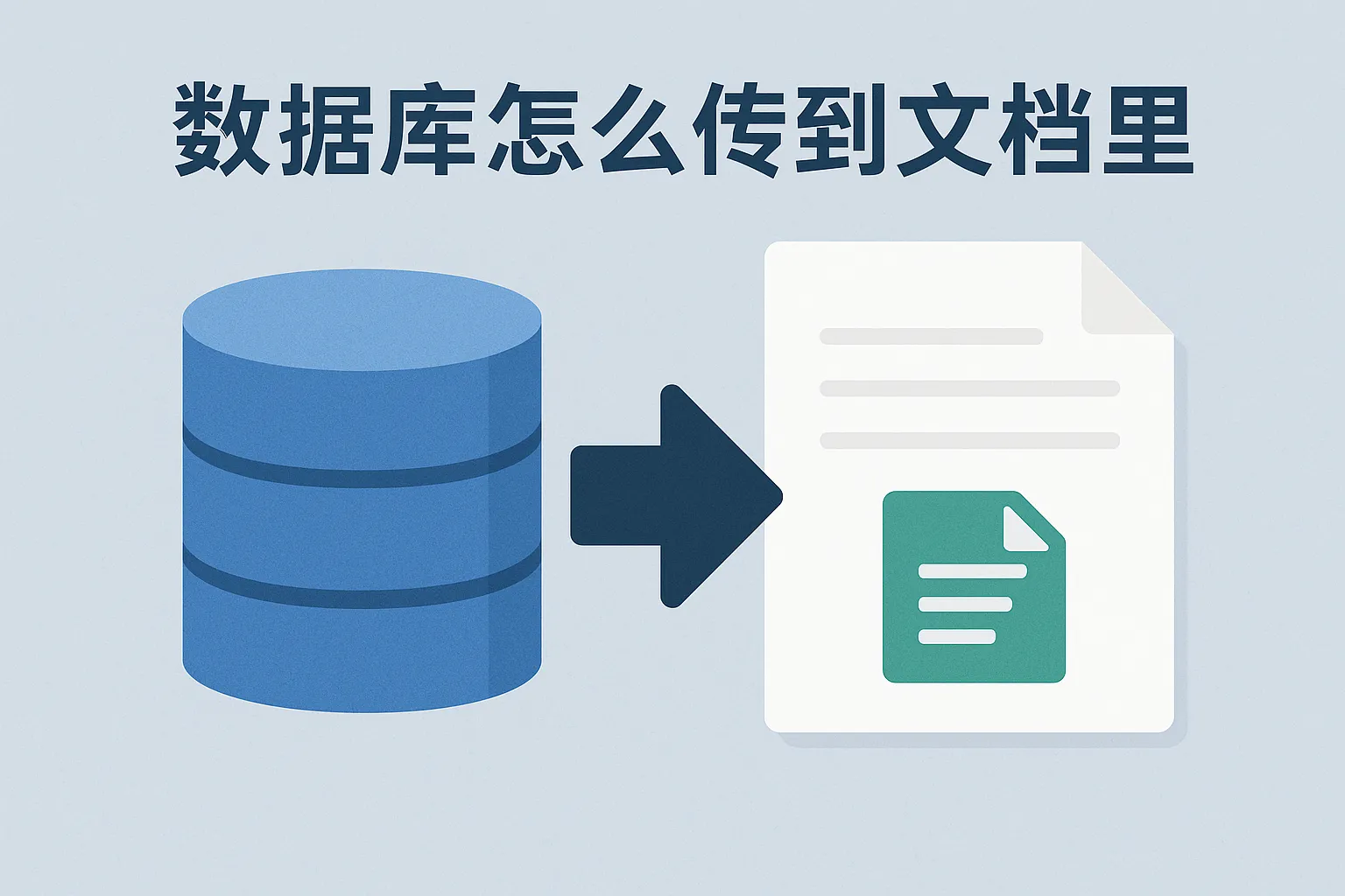 数据库怎么传到文档里
