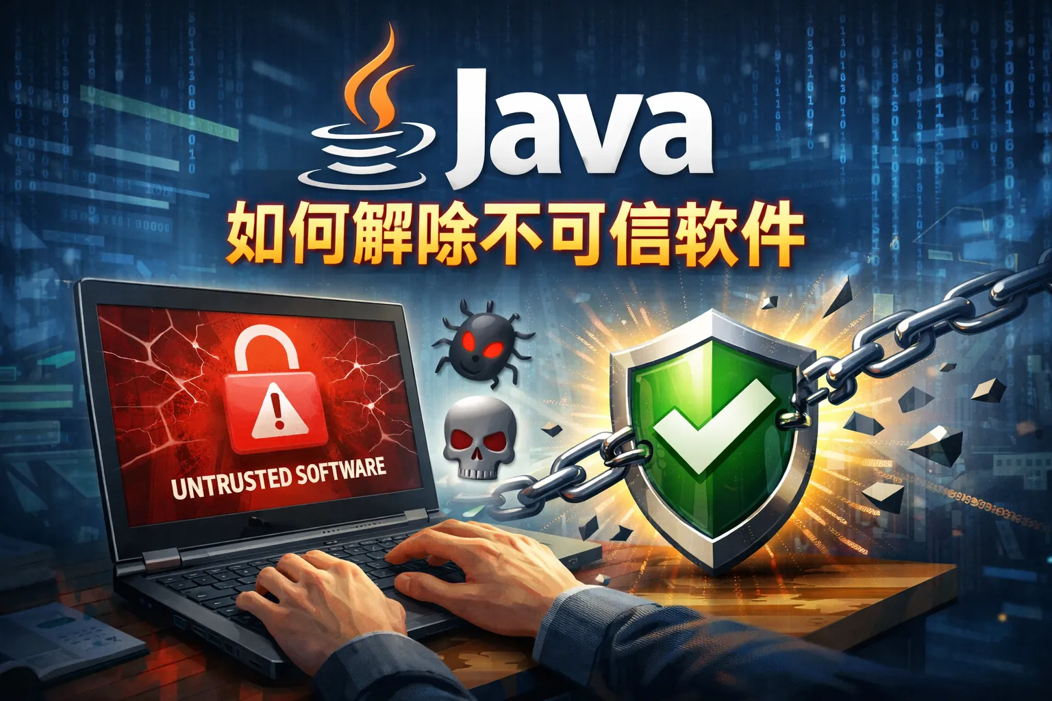 java如何解除不可信软件