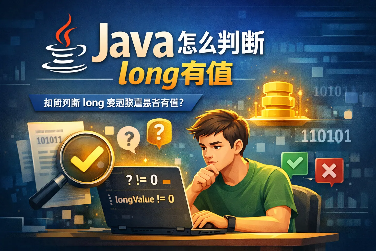 java怎么判断long有值