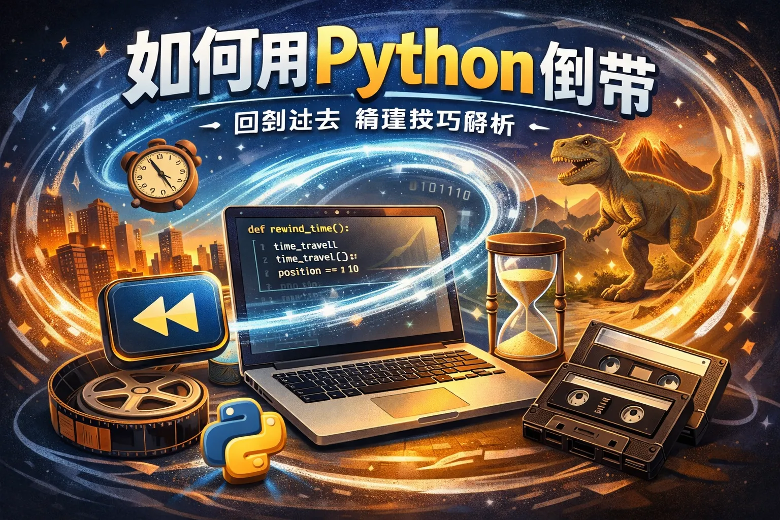 如何用python倒带