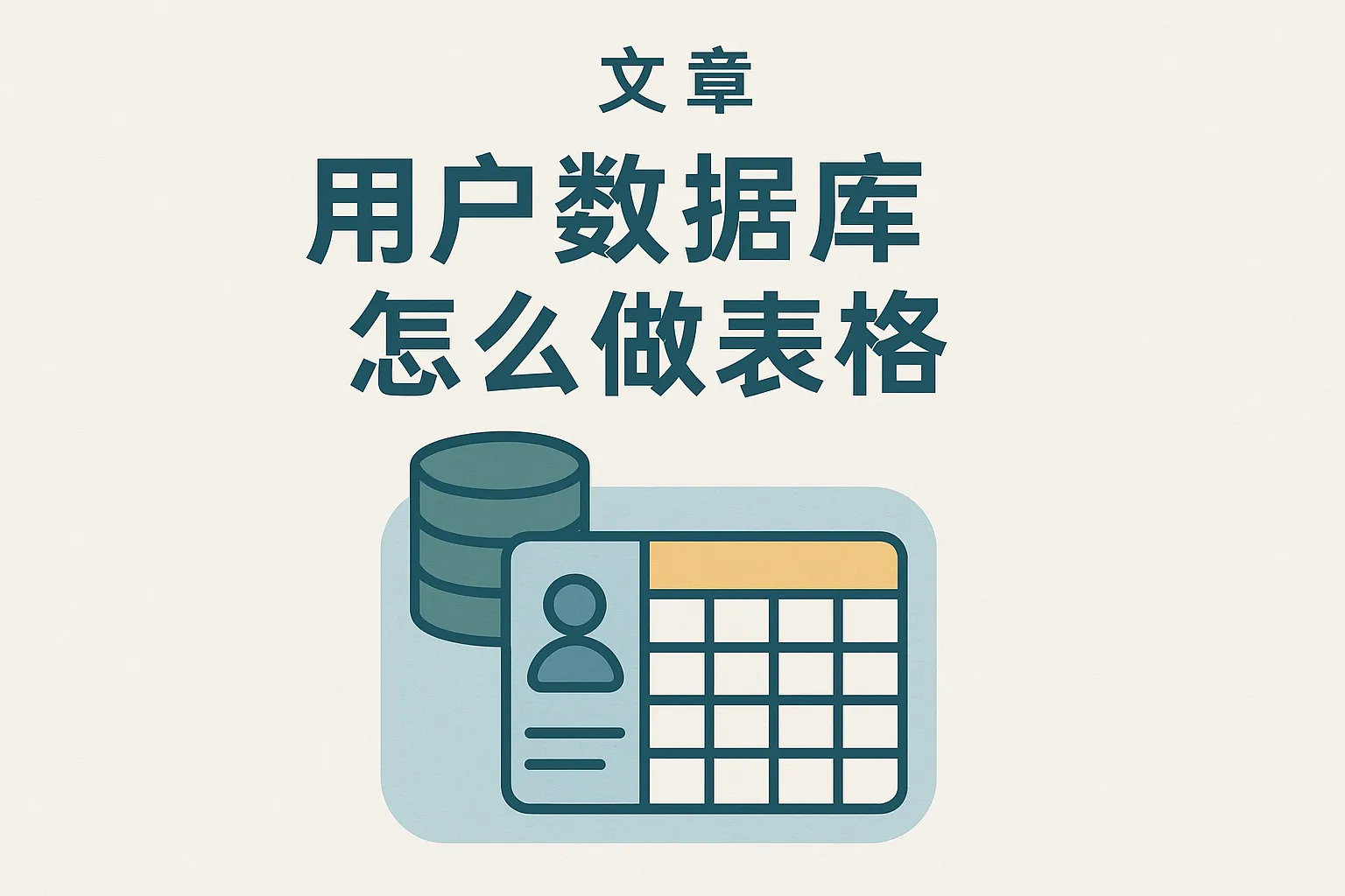 用户数据库怎么做表格