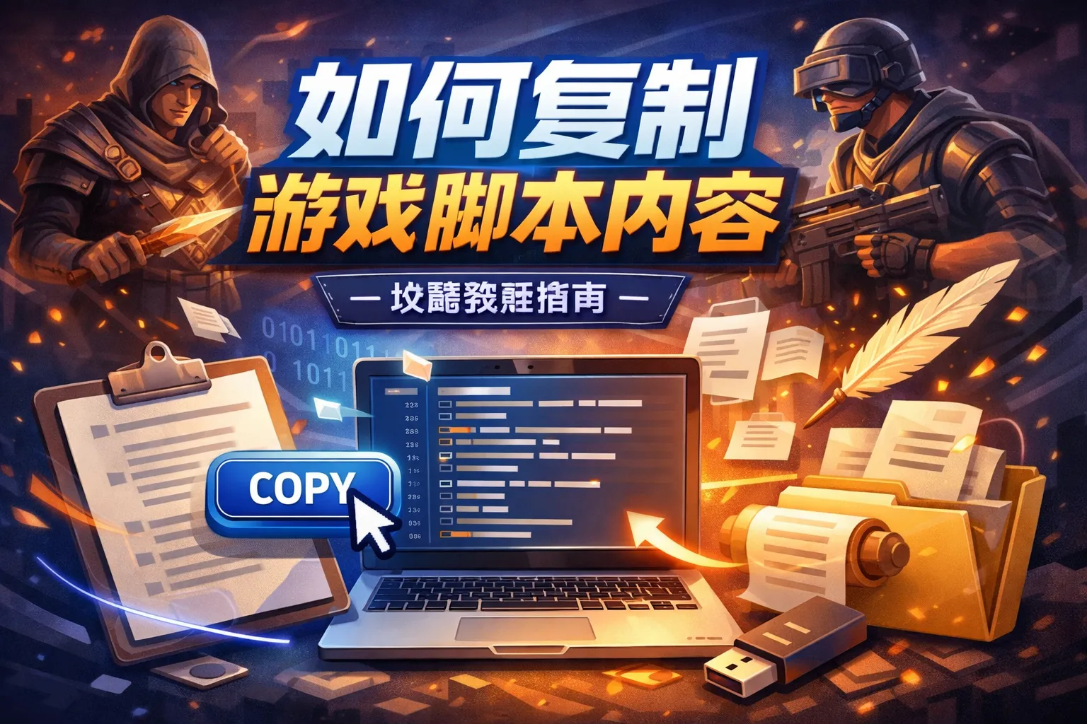 如何复制游戏脚本内容