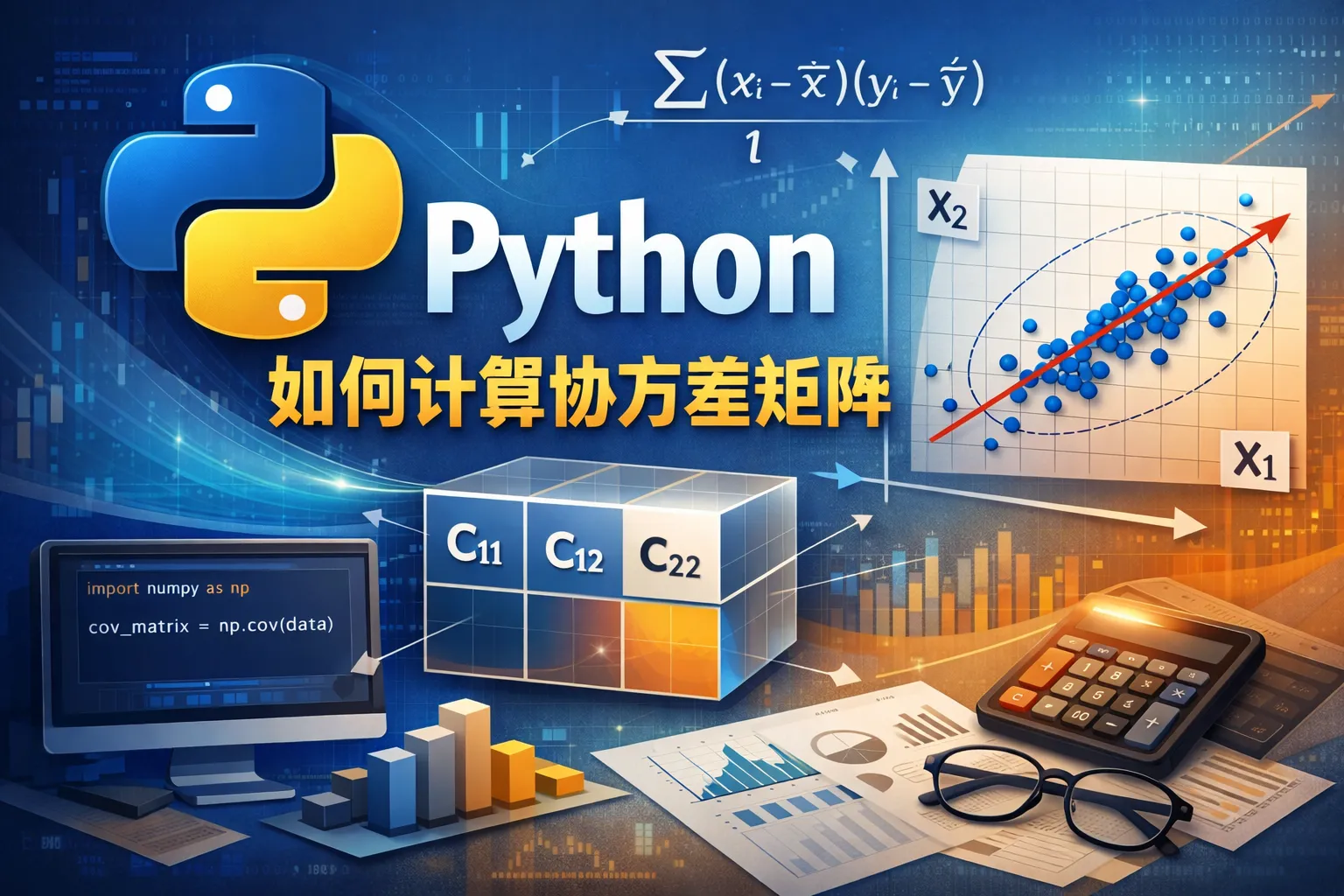 python 如何计算协方差矩阵