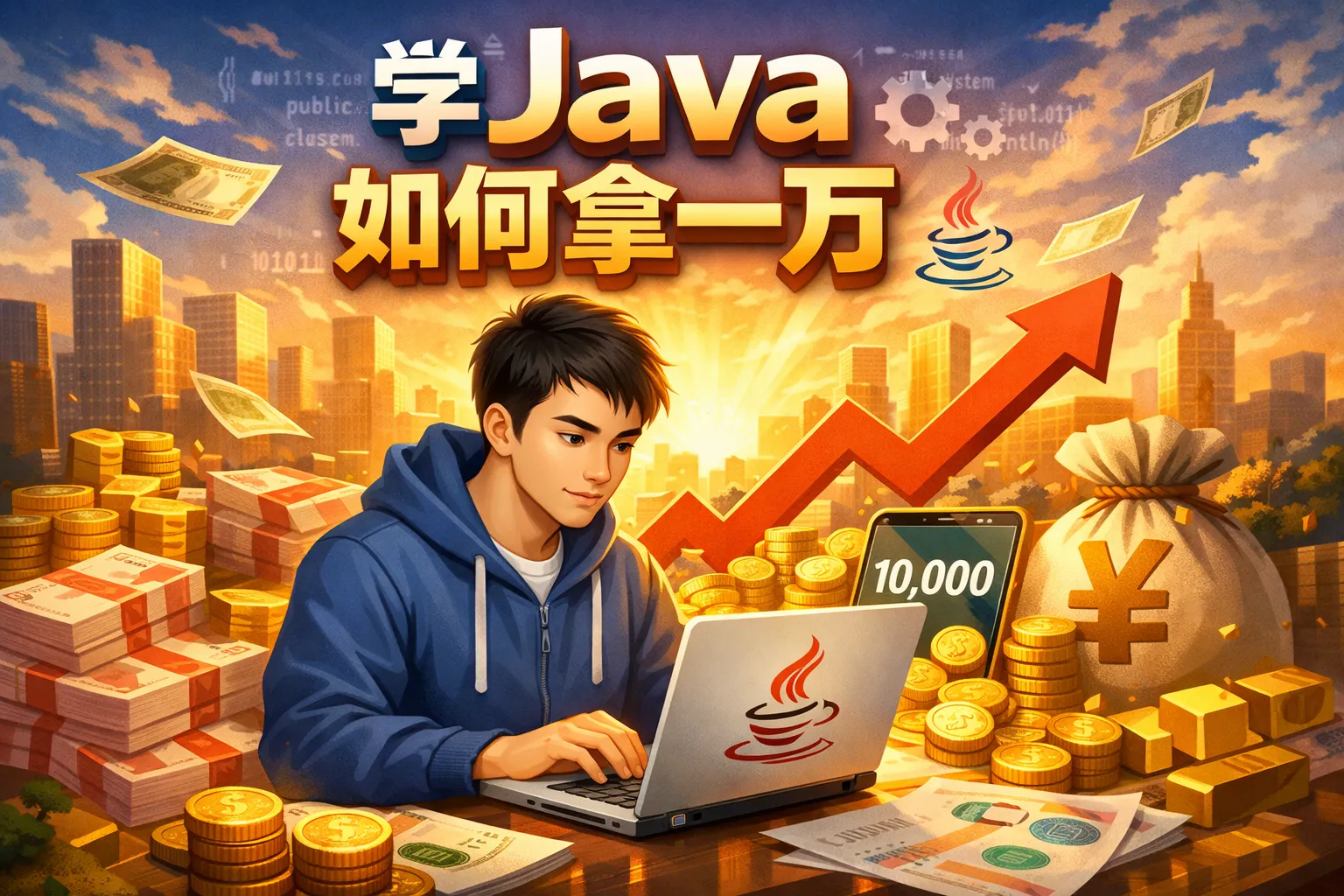 学java如何拿一万