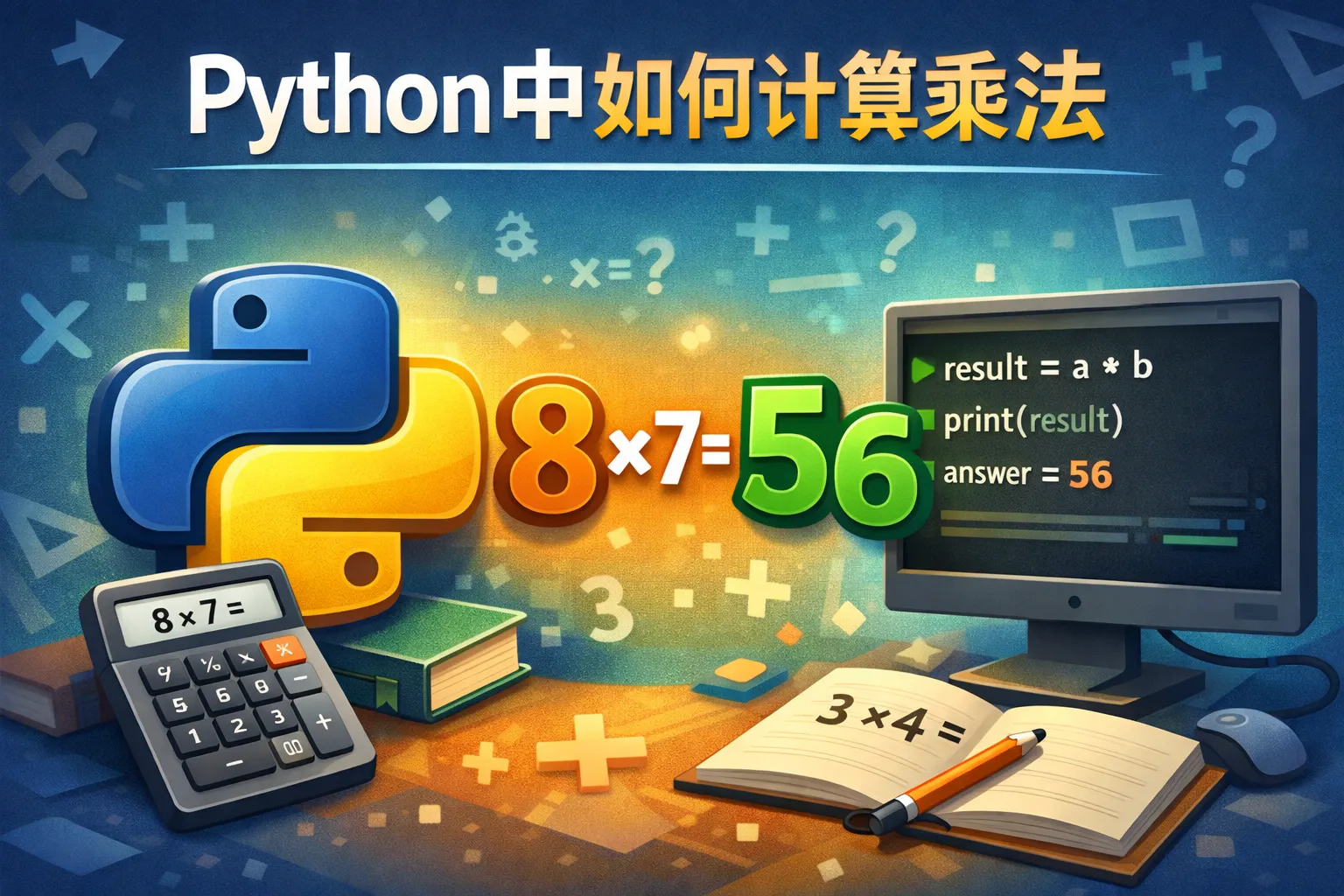 python中如何计算乘法