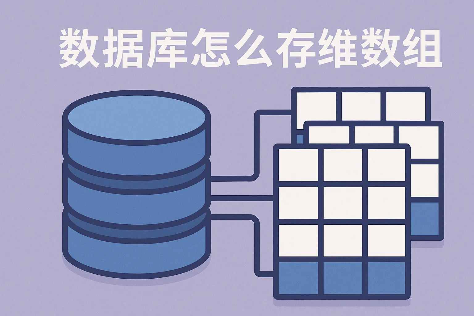 数据库怎么存多维数组
