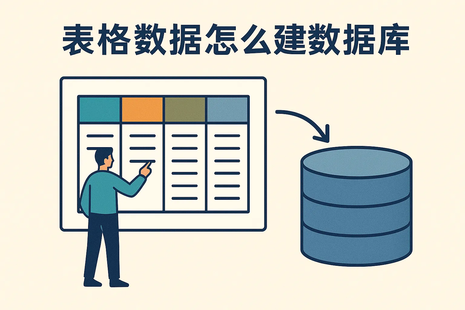 表格数据怎么建数据库