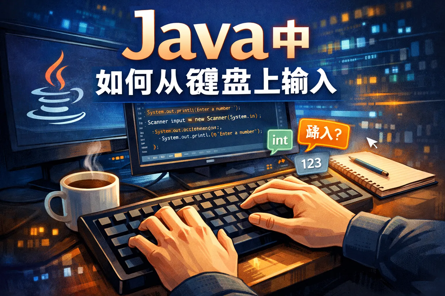 java中如何从键盘上输入
