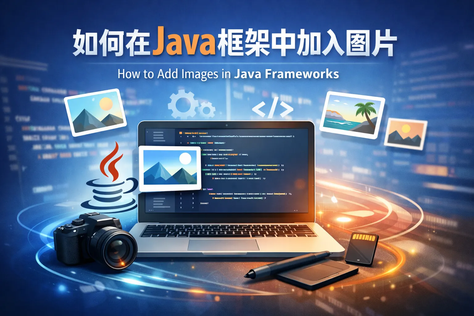 如何在Java框架中加入图片