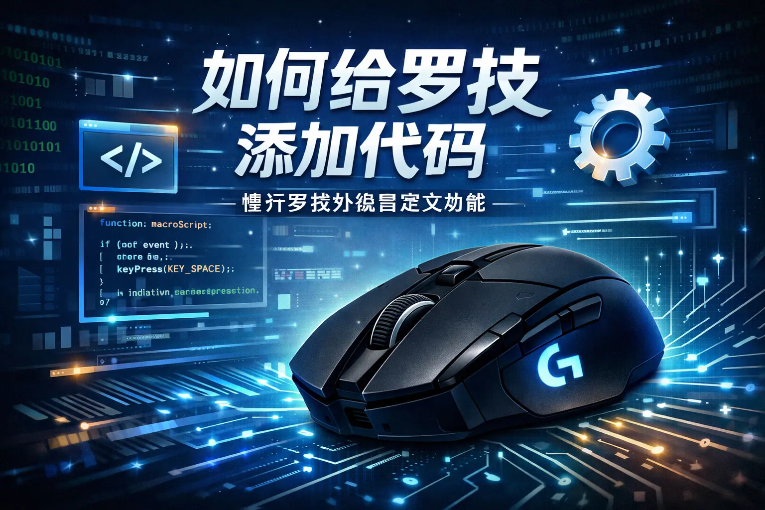 如何给罗技添加代码