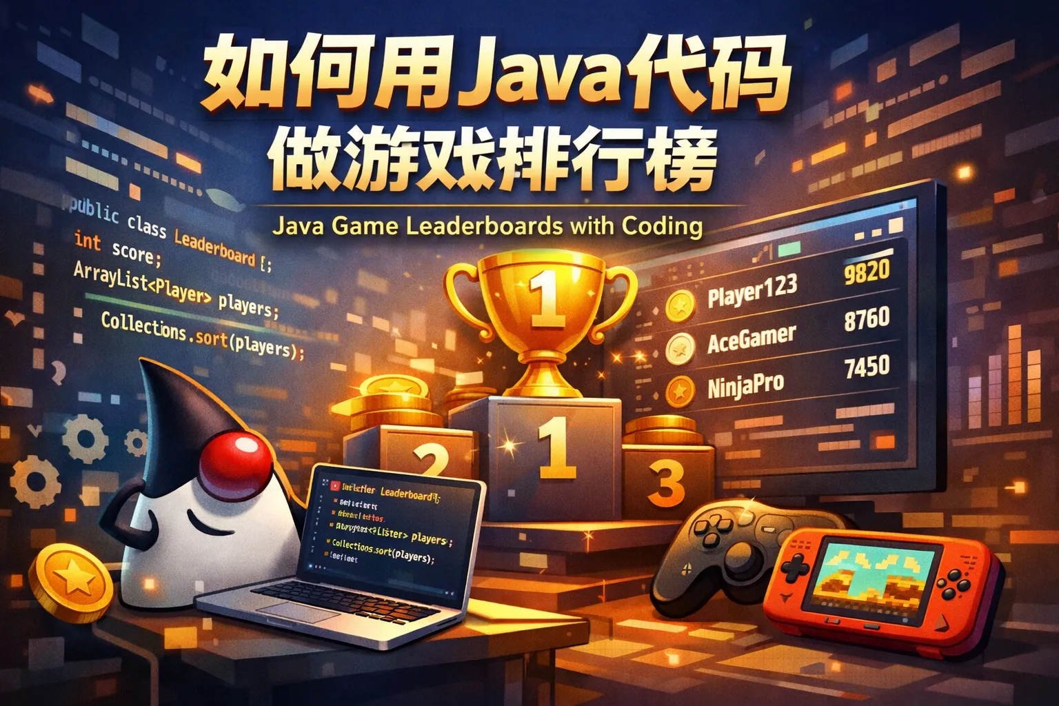 如何用java代码做游戏排行榜