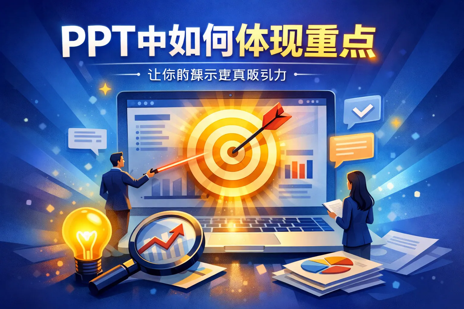 ppt中如何体现重点