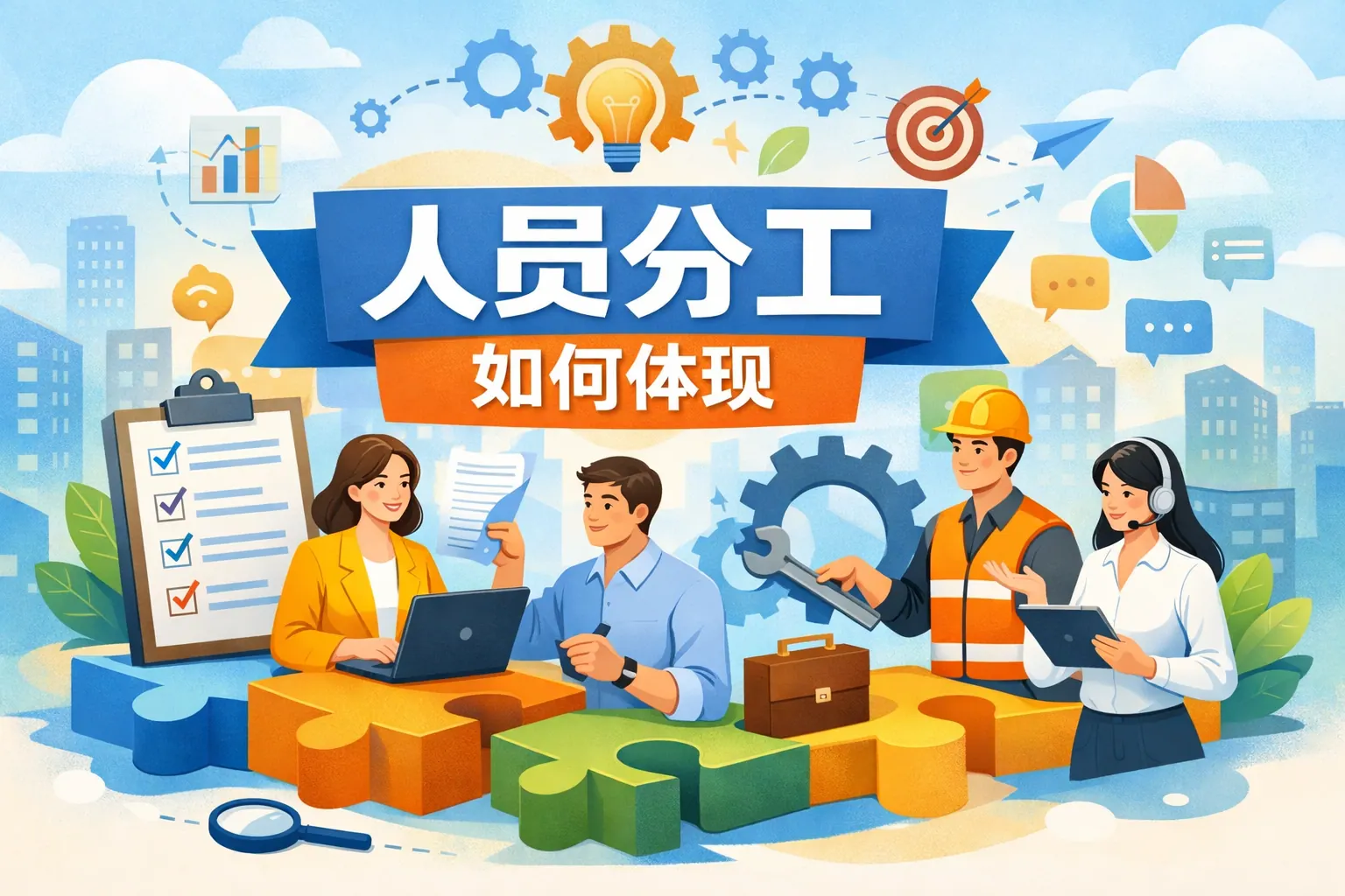 ppt人员分工如何体现