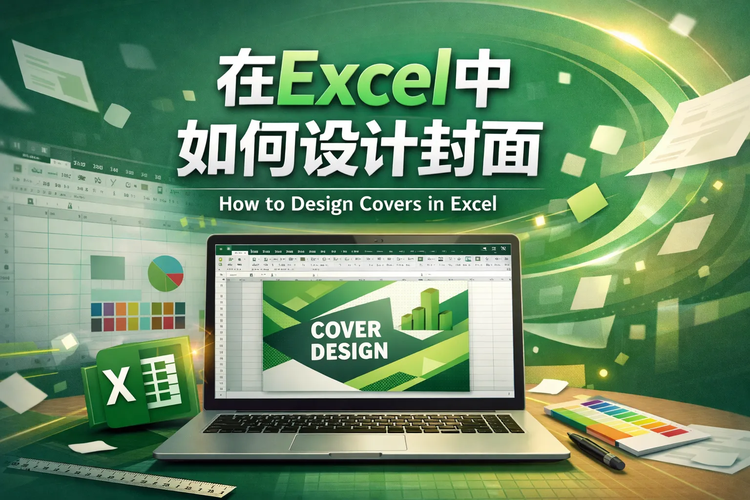 在excel中如何设计封面